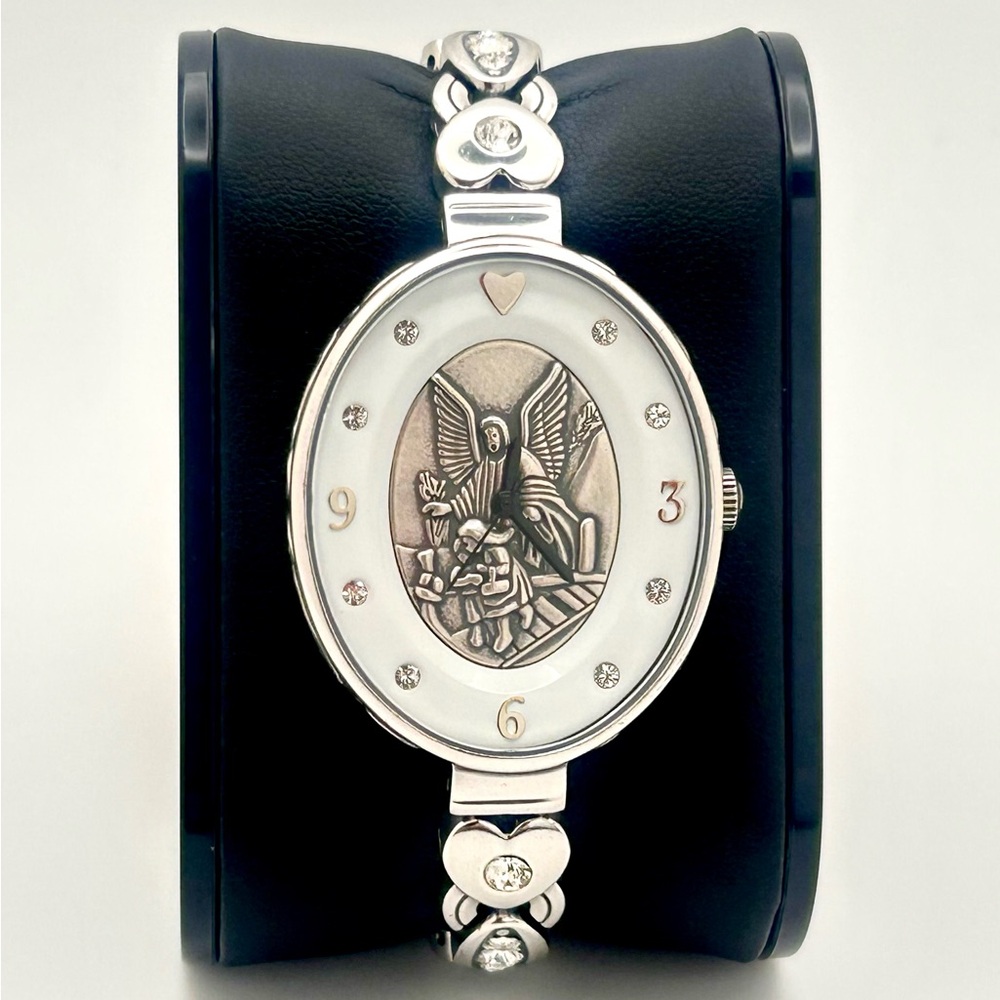 Brighton Devotion Angel watch , 32mm size case, 6.5in size wrist bracelet.